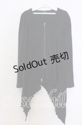 BPN / 変形ZIPカーデイガン M ブラック O-25-12-10-014-GO-TO-OW-OS