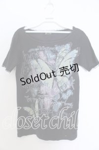 BATSU / バタフライptTシャツ M ブラック O-25-12-10-015-PU-TO-OW-OS