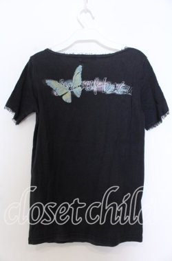 画像2: BATSU / バタフライptTシャツ M ブラック O-25-12-10-015-PU-TO-OW-OS