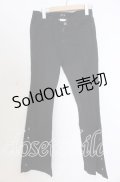 BPN / スナップ配色パンツ M ブラック O-25-12-10-021-GO-PA-OW-OS