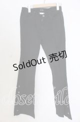 BPN / スナップ配色パンツ M ブラック O-25-12-10-021-GO-PA-OW-OS