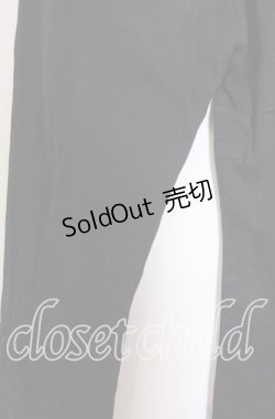 画像2: BPN / スナップ配色パンツ M ブラック O-25-12-10-021-GO-PA-OW-OS