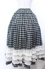 画像3: PINK HOUSE / オリジナルタータンピコフリルロングスカート  グリーン O-25-12-10-002-LO-SK-OW-OS (3)