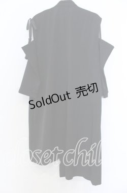 画像2: LISTEN FLAVOR / オープンショルダーチャイナジップシャツワンピ Ｆ ブラック O-25-12-10-027-PU-OP-IG-OS