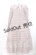 PINK HOUSE / PINK HOUSE×misako aoki チェックワンピース  ピンク O-25-12-10-003-LO-OP-OW-OS