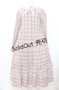 PINK HOUSE / PINK HOUSE×misako aoki チェックワンピース  ピンク O-25-12-10-003-LO-OP-OW-OS