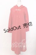 PINK HOUSE / ロゴプリントパーカーワンピース  アカ O-25-12-10-033-LO-OP-IG-OS