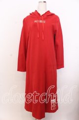 PINK HOUSE / ロゴプリントパーカーワンピース  アカ O-25-12-10-033-LO-OP-IG-OS