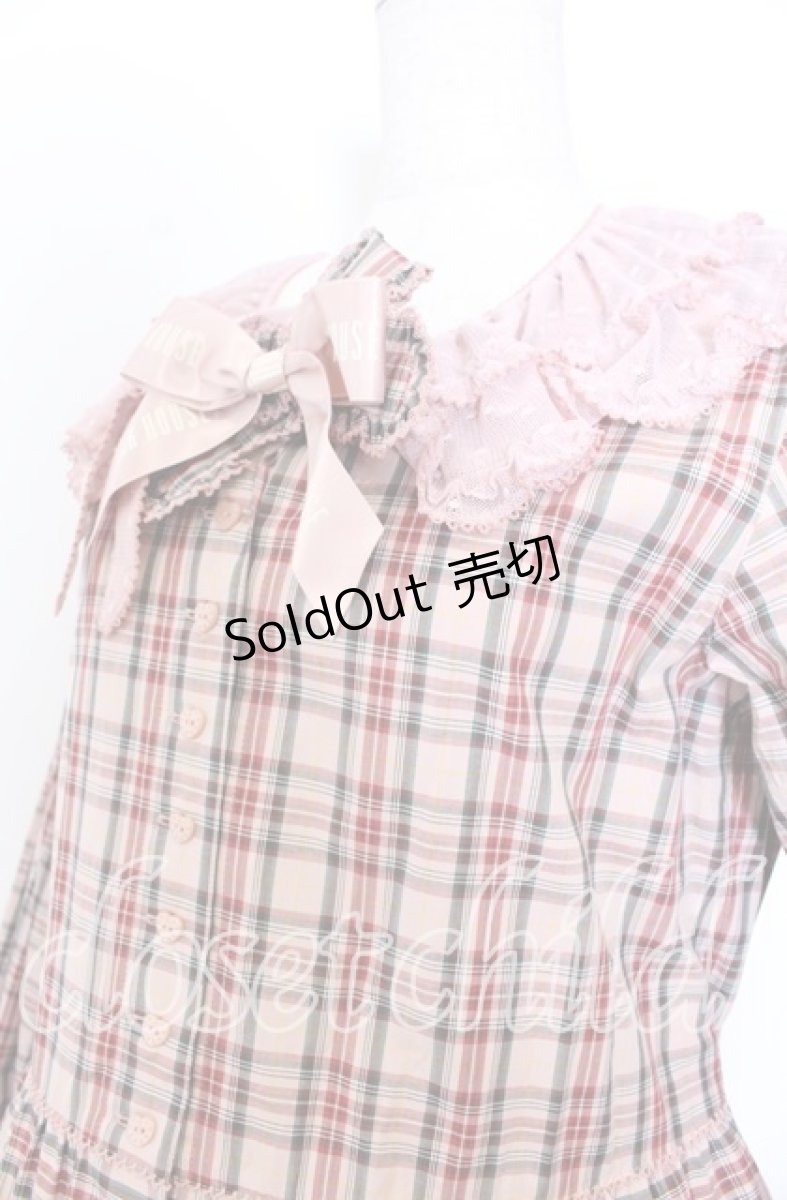 画像2: PINK HOUSE / PINK HOUSE×misako aoki チェックワンピース  ピンク O-25-12-10-003-LO-OP-OW-OS (2)