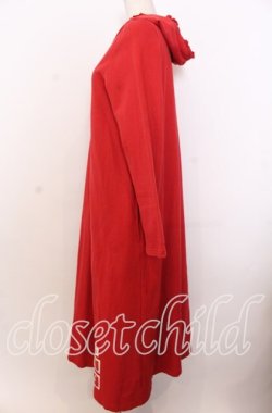 画像2: PINK HOUSE / ロゴプリントパーカーワンピース  アカ O-25-12-10-033-LO-OP-IG-OS