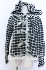 PINK HOUSE / PINK HOUSE×misako aoki　チェックフードブラウス  グリーン O-25-12-10-035-LO-BL-OW-OS