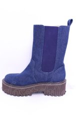 画像8: PINK HOUSE / ロゴ刺繍配色デニムブーツ 3M インディゴ O-25-12-11-1027-LO-SH-IG-ZTK017 (8)