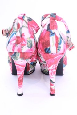 画像3: JESUS DIAMANTE / ロココレディパンプス L バロックレッドローズ柄ピンク O-25-12-11-1028-JE-SH-OW-OS