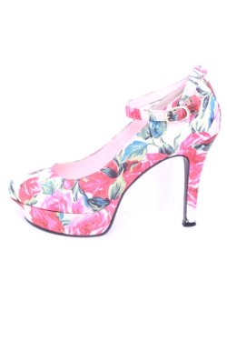 画像6: JESUS DIAMANTE / ロココレディパンプス L バロックレッドローズ柄ピンク O-25-12-11-1028-JE-SH-OW-OS