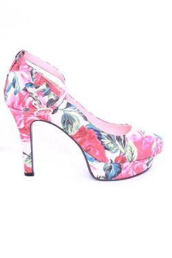 画像7: JESUS DIAMANTE / ロココレディパンプス L バロックレッドローズ柄ピンク O-25-12-11-1028-JE-SH-OW-OS