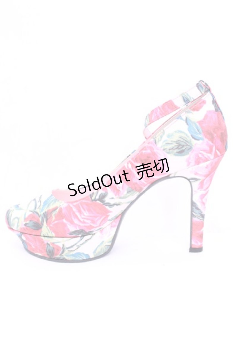 画像8: JESUS DIAMANTE / ロココレディパンプス L バロックレッドローズ柄ピンク O-25-12-11-1028-JE-SH-OW-ZTK014 (8)
