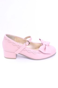 画像7: axes femme kawaii / ローヒールリボンパンプス S ピンク O-25-12-11-1029-AX-SH-OW-OS