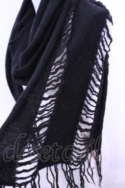 画像2: GOTHその他 / ダメージストール  ブラック O-25-12-11-1032-EL-ZA-OW-OS