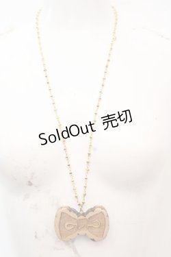画像2: Q-pot. / リボンビスケットネックレス  ナチュラル O-25-12-11-1035-QP-AC-IG-OS