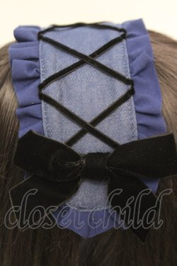 画像2: MILK / Poupee ヘッドドレス  ブルーデニム O-25-12-11-1040-ML-AC-OW-OS