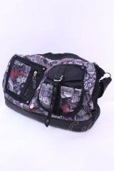 Qutie Frash / 和柄ショルダーバッグ  ブラック O-25-12-11-1004-QU-BG-IG-OS