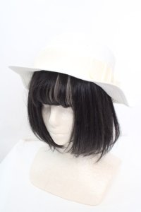 m petit by misako / AMブレードカンカン帽 57.5ｃｍ シロ O-25-12-11-1048-LO-AC-OW-OS