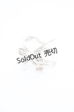 画像1: BABY,THE STARS SHINE BRIGHT / ラッピングリボンリング 13号 シルバー O-25-12-11-1058-BA-AC-OW-OS