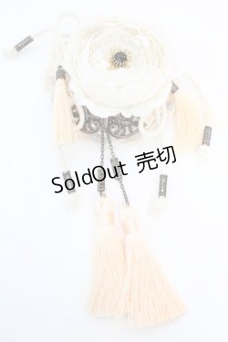 画像1: Ozz On / 和気香龍お団子クリップ式コサージュ  アイボリー O-25-12-11-1060-OO-AC-IG-OS