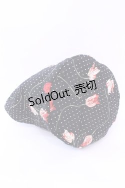 画像2: INGEBORG / ドットチューリップキルトバッグ  クロ O-25-12-11-1001-LO-BG-IG-ZT170