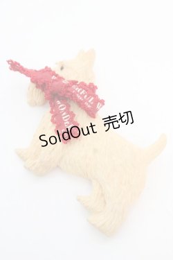 画像1: WONDERFUL WORLD / テリアブローチ  ベージュ×アカ O-25-12-11-1064-LO-AC-IG-OS