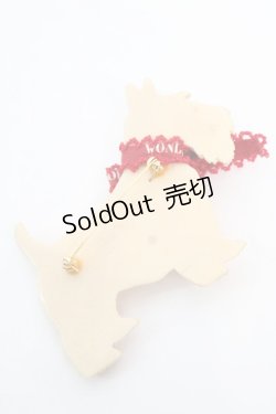 画像2: WONDERFUL WORLD / テリアブローチ  ベージュ×アカ O-25-12-11-1064-LO-AC-IG-OS