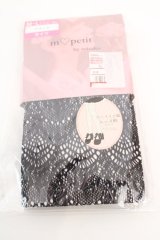 m petit by misako / AMマーメイドレースタイツ M~L クロ O-25-12-11-1072-LO-ZA-IG-OS