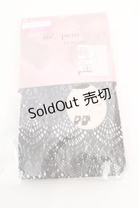 m petit by misako / AMマーメイドレースタイツ M~L クロ O-25-12-11-1072-LO-ZA-IG-OS