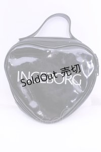 INGEBORG / エナメルハートバッグ  クロ O-25-12-11-1006-LO-BG-OW-OS