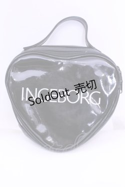 画像1: INGEBORG / エナメルハートバッグ  クロ O-25-12-11-1006-LO-BG-OW-OS