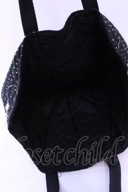 画像3: INGEBORG / ドットチューリップキルトバッグ  クロ O-25-12-11-1001-LO-BG-IG-OS