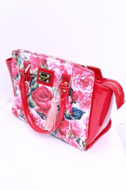 画像1: JESUS DIAMANTE / 新ロマンスドールバッグ  バロックレッドローズ O-25-12-11-1009-JE-BG-OW-OS