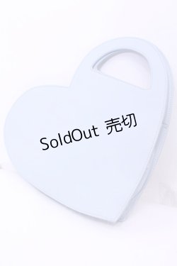 画像1: MILK / ハート cube bag  サックス O-25-12-11-1010-ML-BG-OW-ZT346