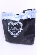 BABY,THE STARS SHINE BRIGHT / サテンフリルリボントートバッグ  クロ O-25-12-11-1011-BA-BG-OW-OS