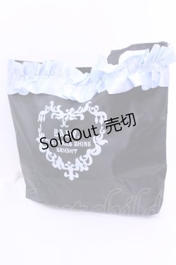 画像1: BABY,THE STARS SHINE BRIGHT / サテンフリルリボントートバッグ  クロ O-25-12-11-1011-BA-BG-OW-OS