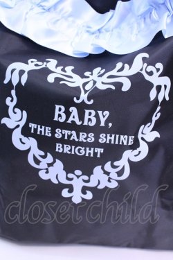 画像2: BABY,THE STARS SHINE BRIGHT / サテンフリルリボントートバッグ  クロ O-25-12-11-1011-BA-BG-OW-OS