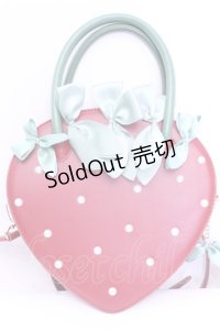 Maison de FLEUR / いちごパールショルダーバッグ  アカ O-25-12-11-1022-LO-BG-OW-OS