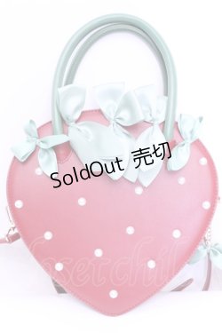 画像1: Maison de FLEUR / いちごパールショルダーバッグ  アカ O-25-12-11-1022-LO-BG-OW-OS