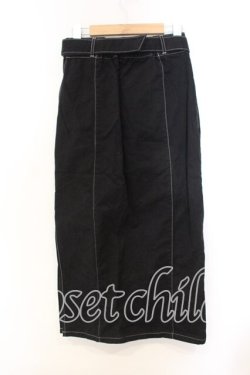 画像2: EATME / デニムロングスカート M クロ O-25-12-13-028-LO-SK-OW-OS