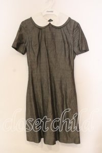 MILK / ダブルカラーリネンワンピース  グレー O-25-12-13-029-ML-OP-OW-OS