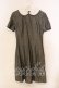 画像1: MILK / ダブルカラーリネンワンピース  グレー O-25-12-13-029-ML-OP-OW-OS (1)