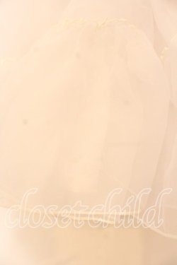 画像2: metamorphose / オーガンジーソフトパニエ  シロ O-25-12-13-032-ME-SK-OW-OS