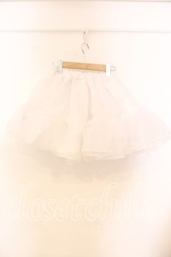 画像3: metamorphose / オーガンジーソフトパニエ  シロ O-25-12-13-032-ME-SK-OW-OS