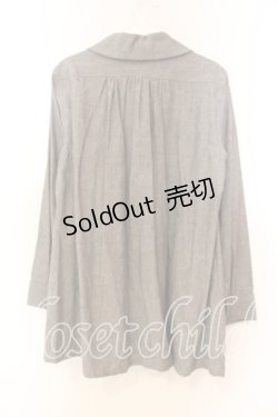 画像2: Jane Marple / ポーチ付きタックシャツ M グレー O-25-12-13-036-JM-BL-OW-OS