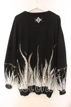 画像2: REFLEM / ファイヤーパターンptスウエットトレーナー F ブラック O-25-12-13-041-PU-TO-OW-OS